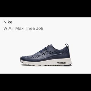 Women’s Navy Nike Air Max Thea Joli Perforated